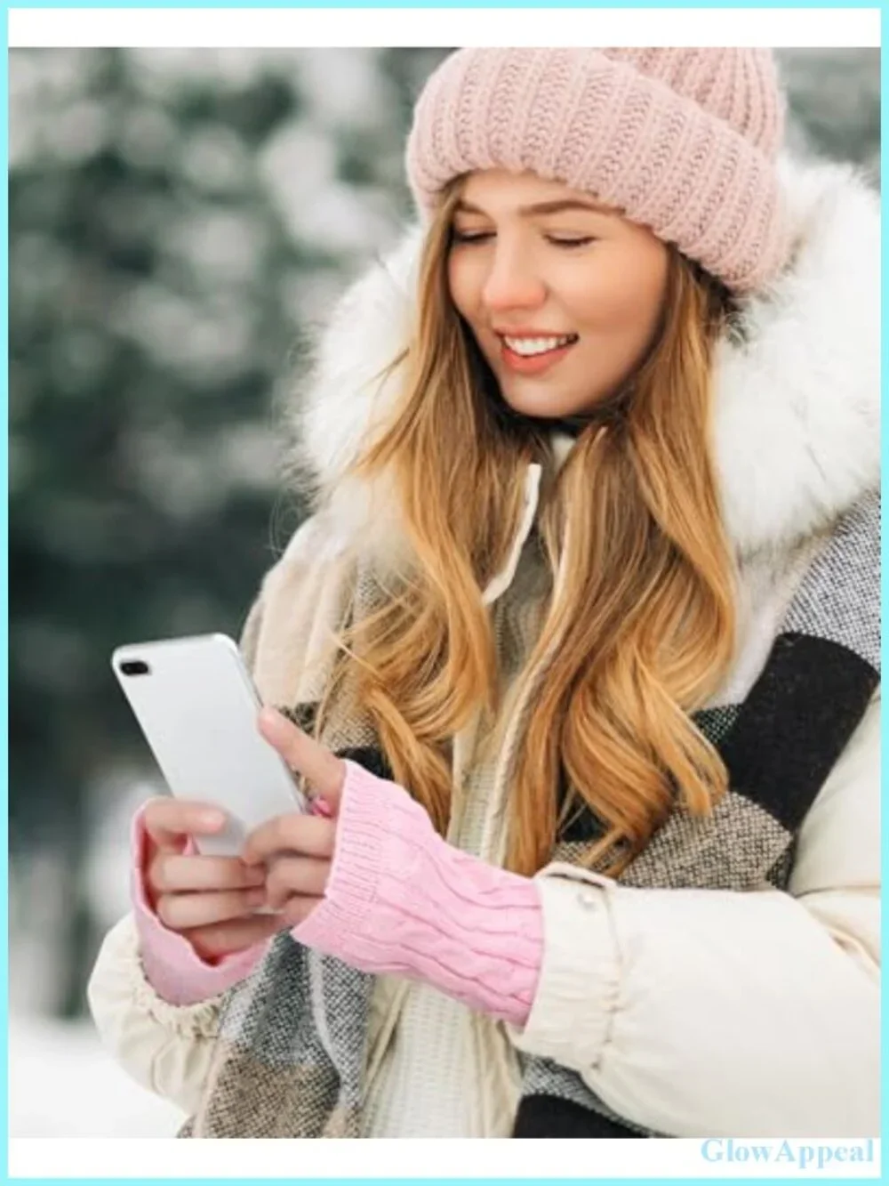 4 Pairs Fleece Lined Arm Warmers Fingerless Gloves for Women Winter Knit